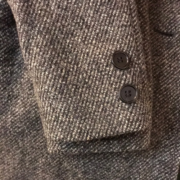 PURE WOOL TWEED COAT DOUBLE BREASTED OVERCOAT INTERNATIONAL SCENE - Picture 7 of 10